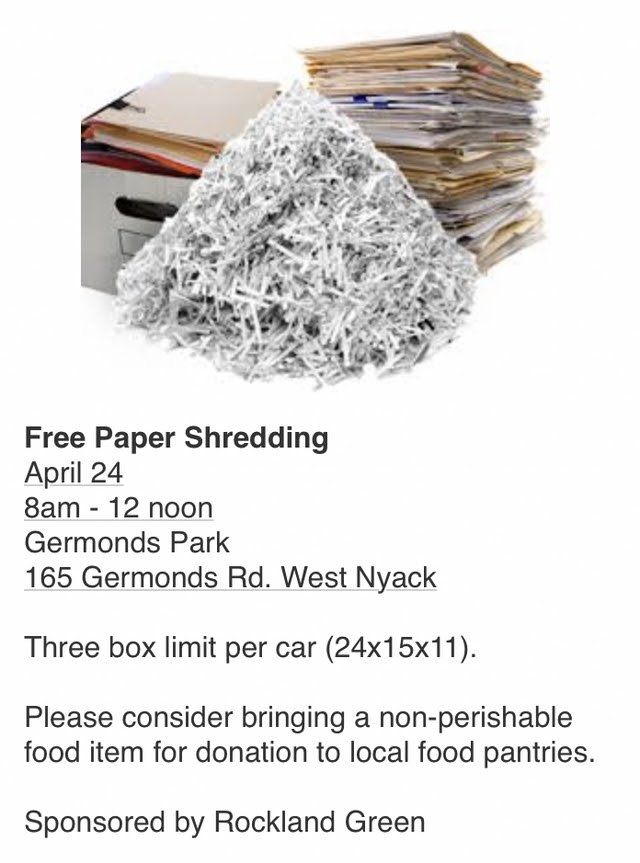 Hudson County Shredding Events 2023