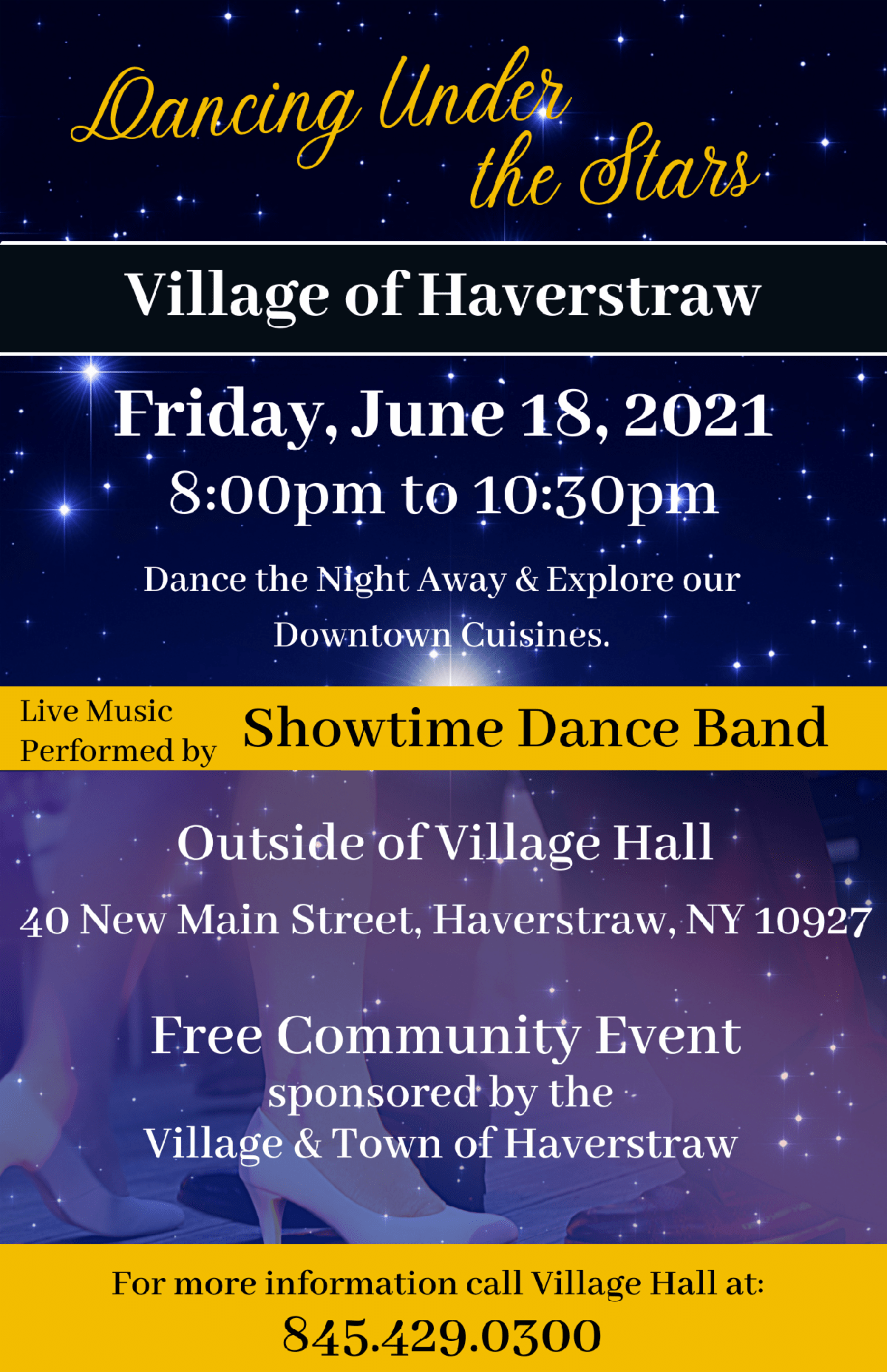 Dancing Under the Stars in Haverstraw June 18th Rockland News It's