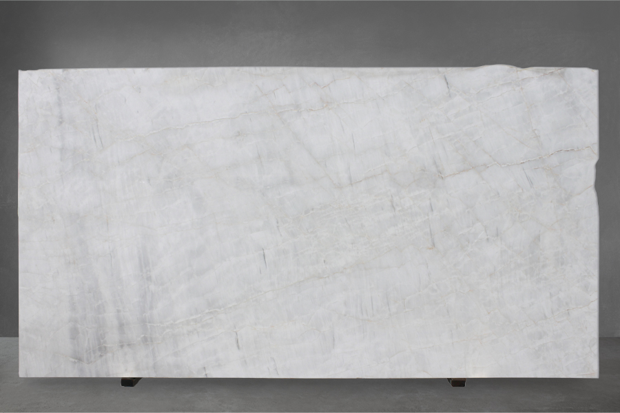 Crystal White Marble Slabs Rock Mill Tile & Stone