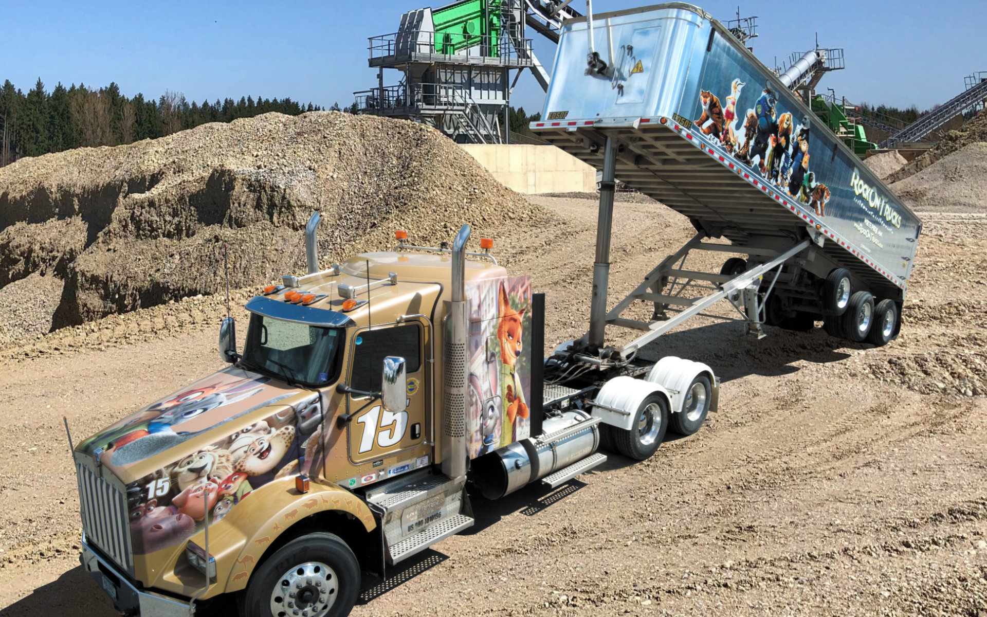 Equipment Rock On Trucks