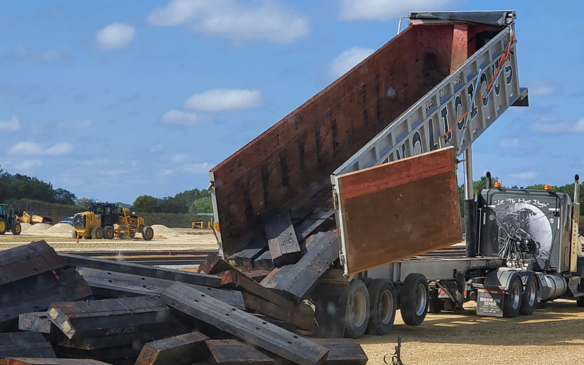 Equipment Rock On Trucks