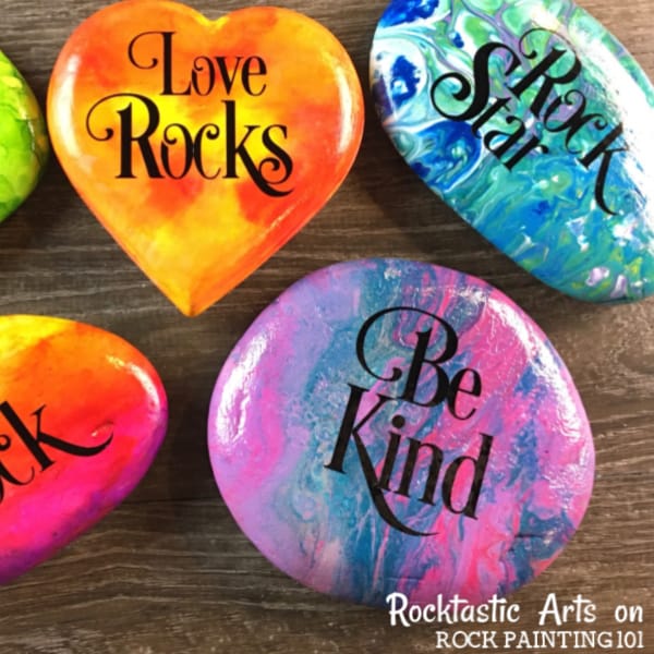 Vinyl Lettering for Crafts Rock Painting 101