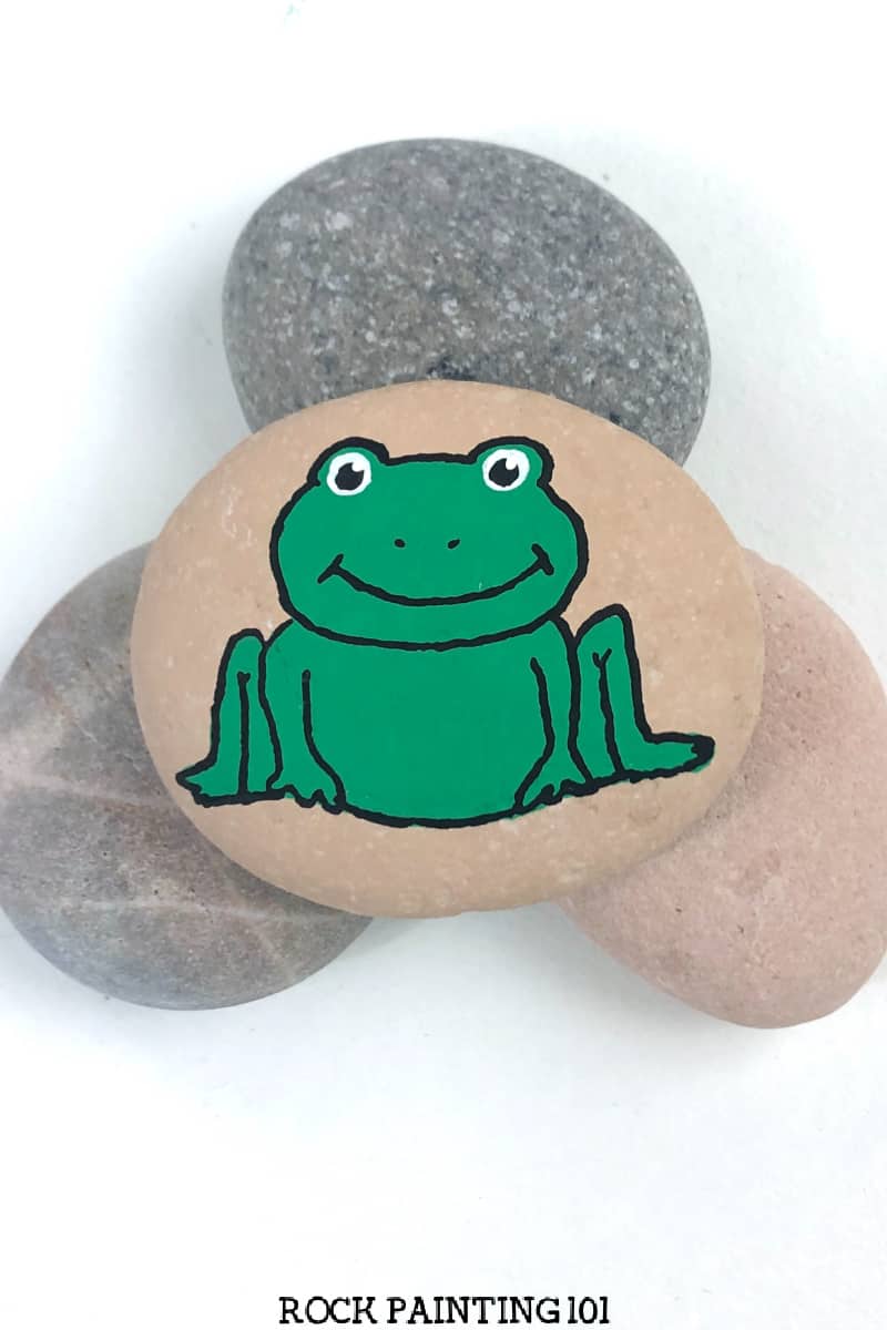 How to Paint a Frog Rock Tutorial for Beginners Rock Painting 101