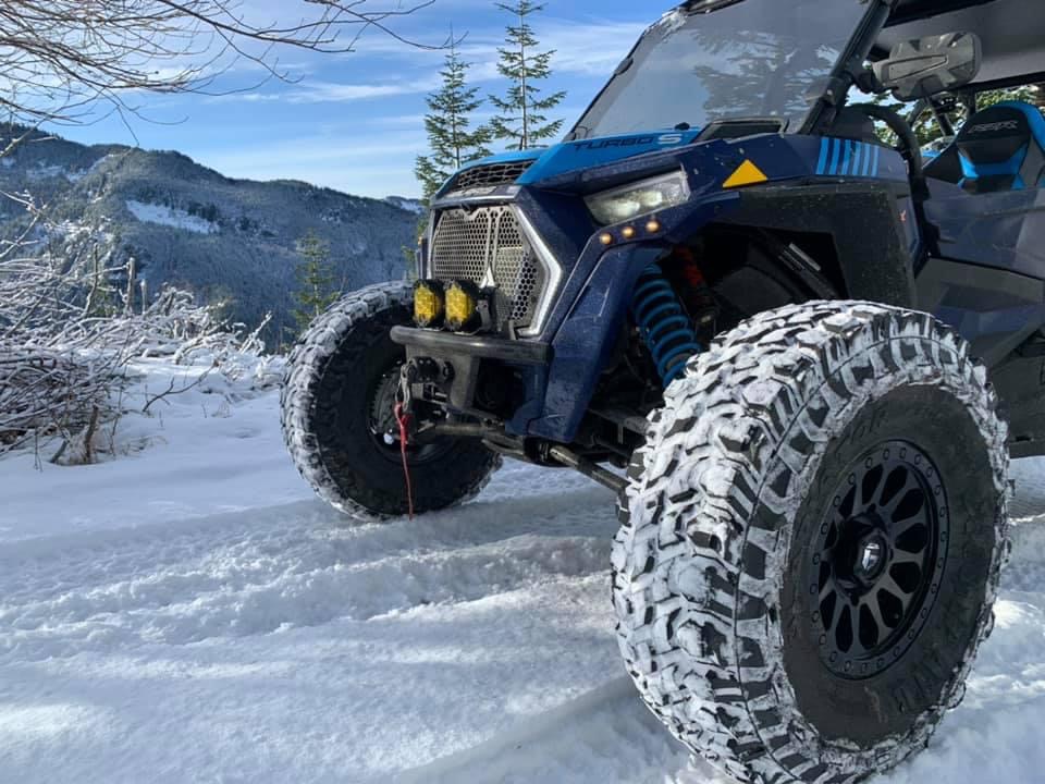 Polaris RZR Turbo S Winch Bumper Rock Ready UTV