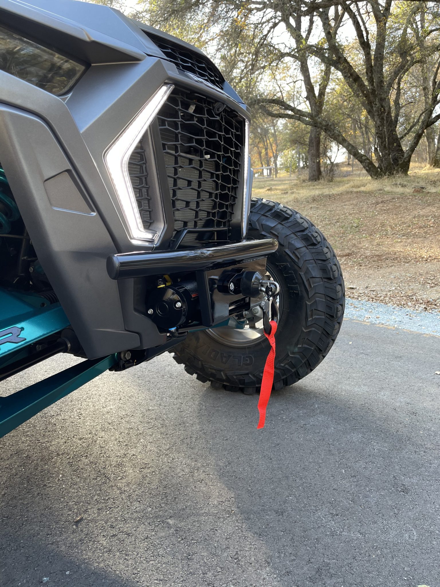 Polaris RZR Turbo S Winch Bumper Rock Ready UTV