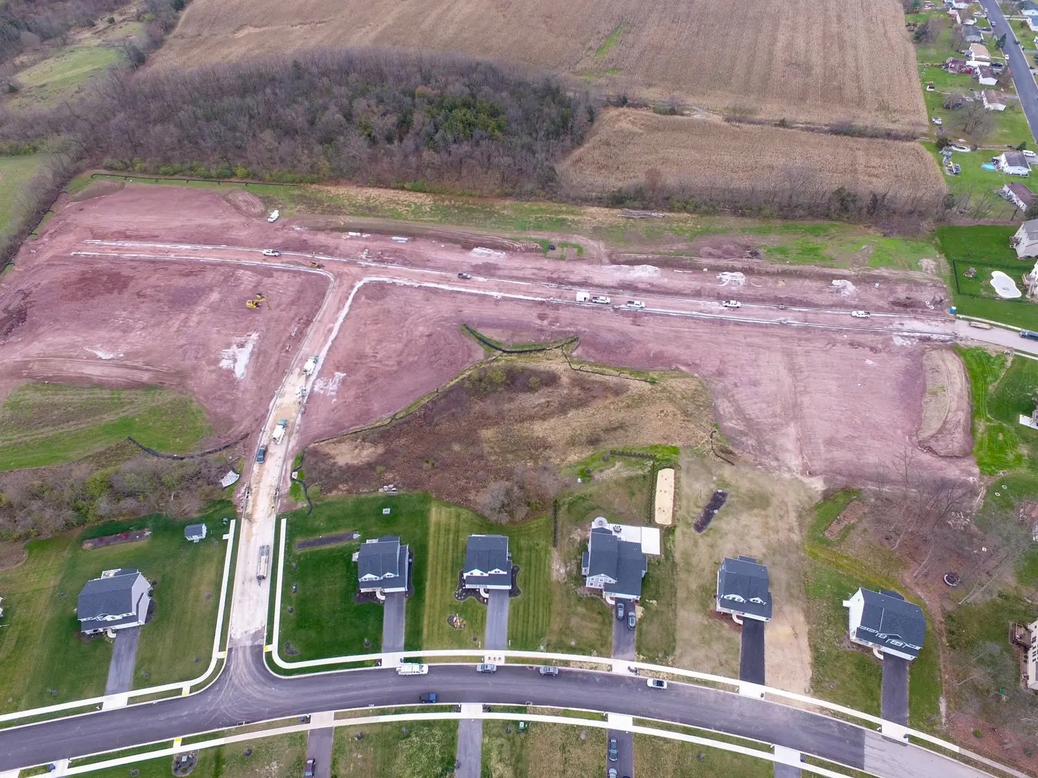 Hampton Heights Rock Road Construction