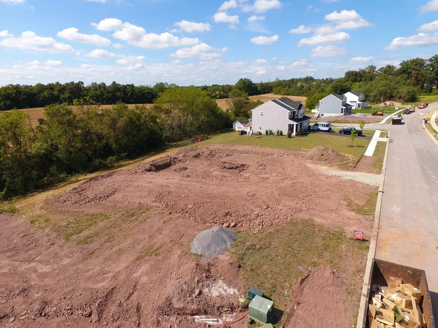 Hampton Heights Rock Road Construction