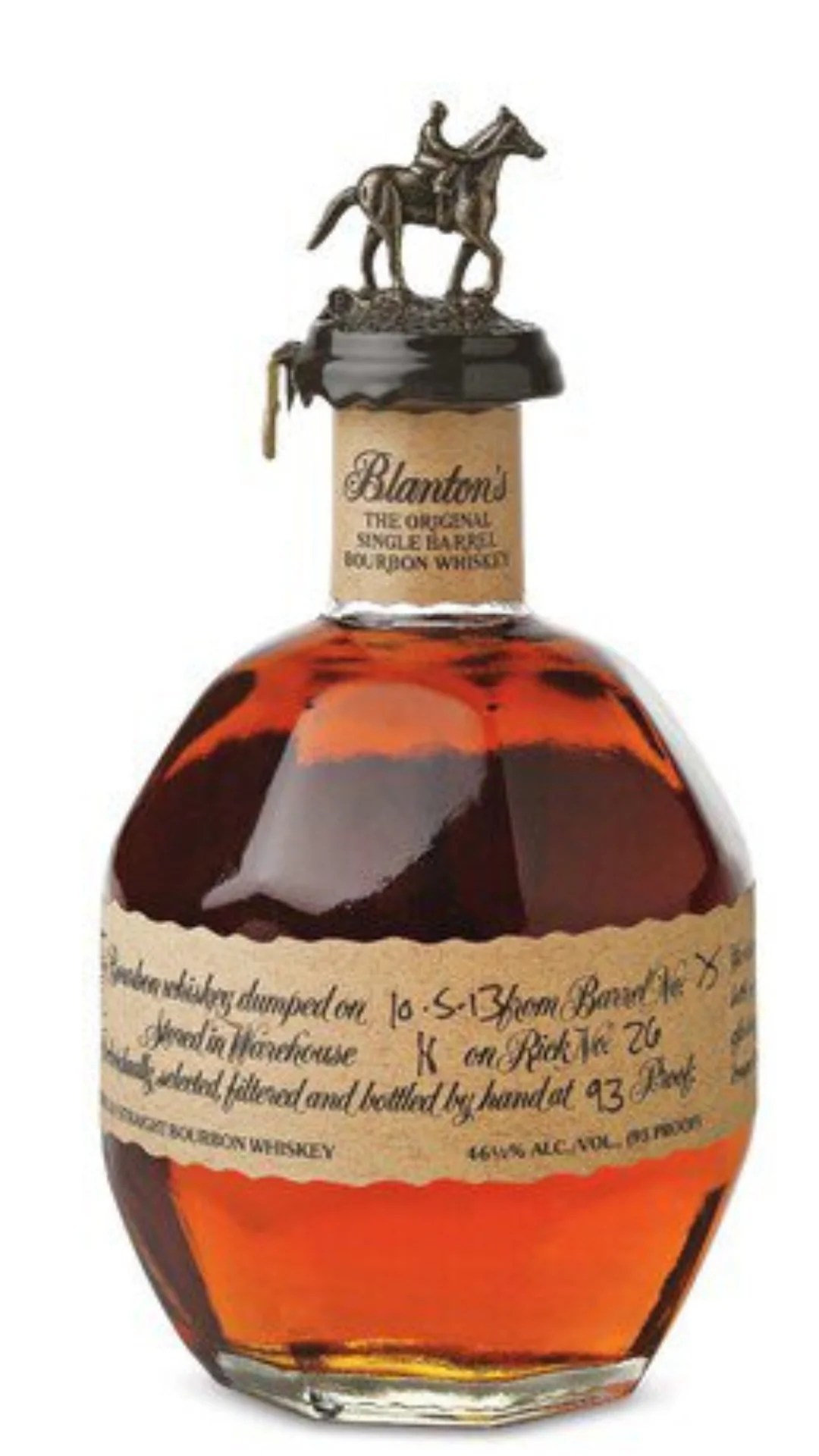 Blanton's Kentucky Single Barrel Bourbon Whisky 750 ml bottle Rocks