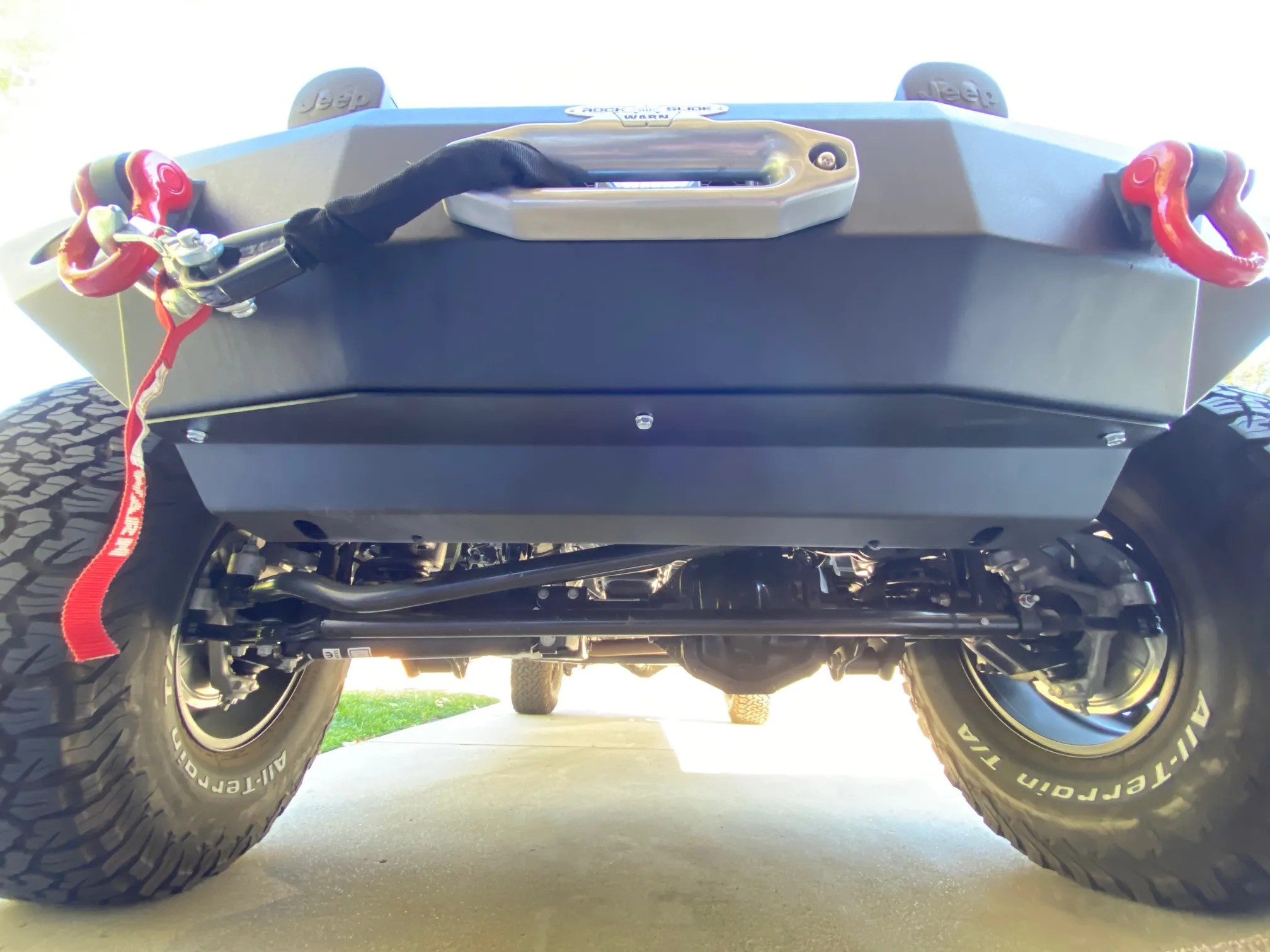 JL / JT Front Bumper Skid Plate Rock Slide Engineering