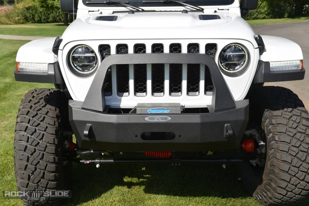 Stubby Front Bumper w/ Bull Bar Jeep Wrangler JL & Gladiator JT Rock