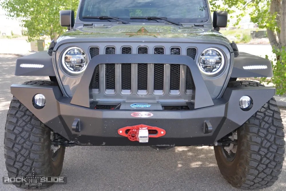 Full Front Bumper w/ Bull Bar Jeep Wrangler JL & Gladiator JT Rock