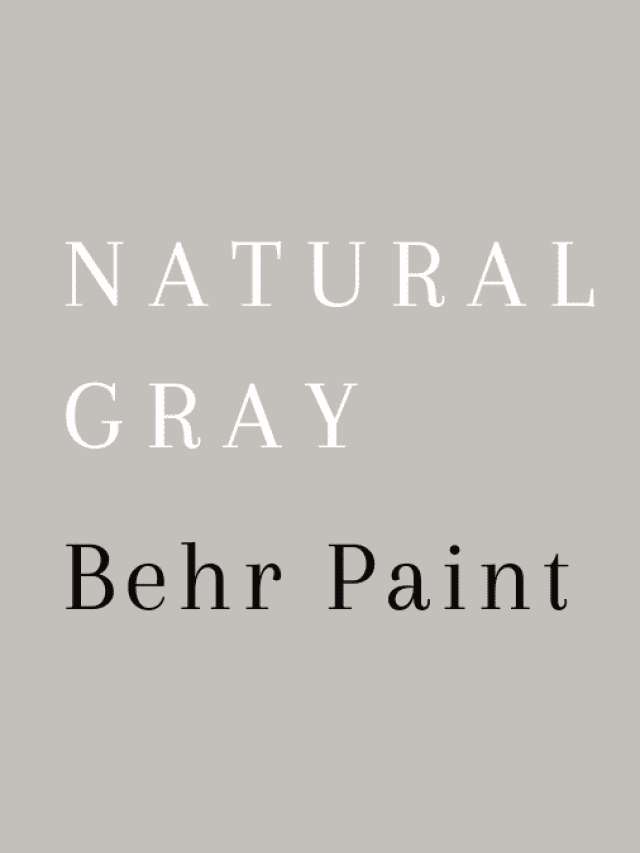 Natural Gray By Behr Paint