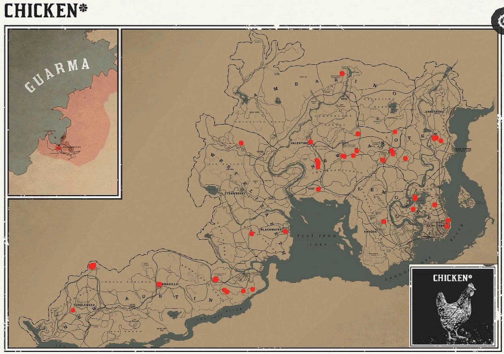 Полный гайд по местообитаниям всех животных в Red Dead Redemption 2 (в том числе Легендарные)
