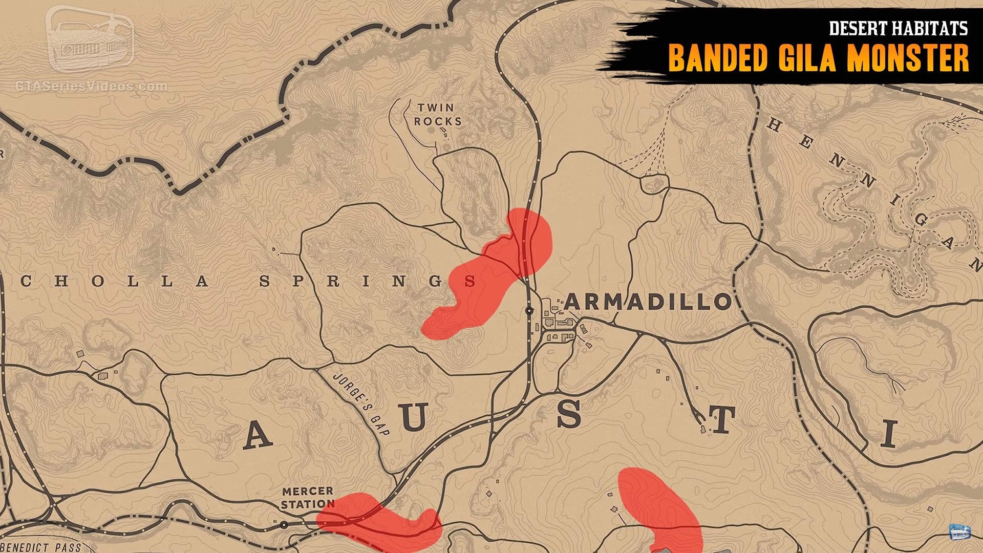 Где найти всех обитателей пустынь в Red Dead Online?