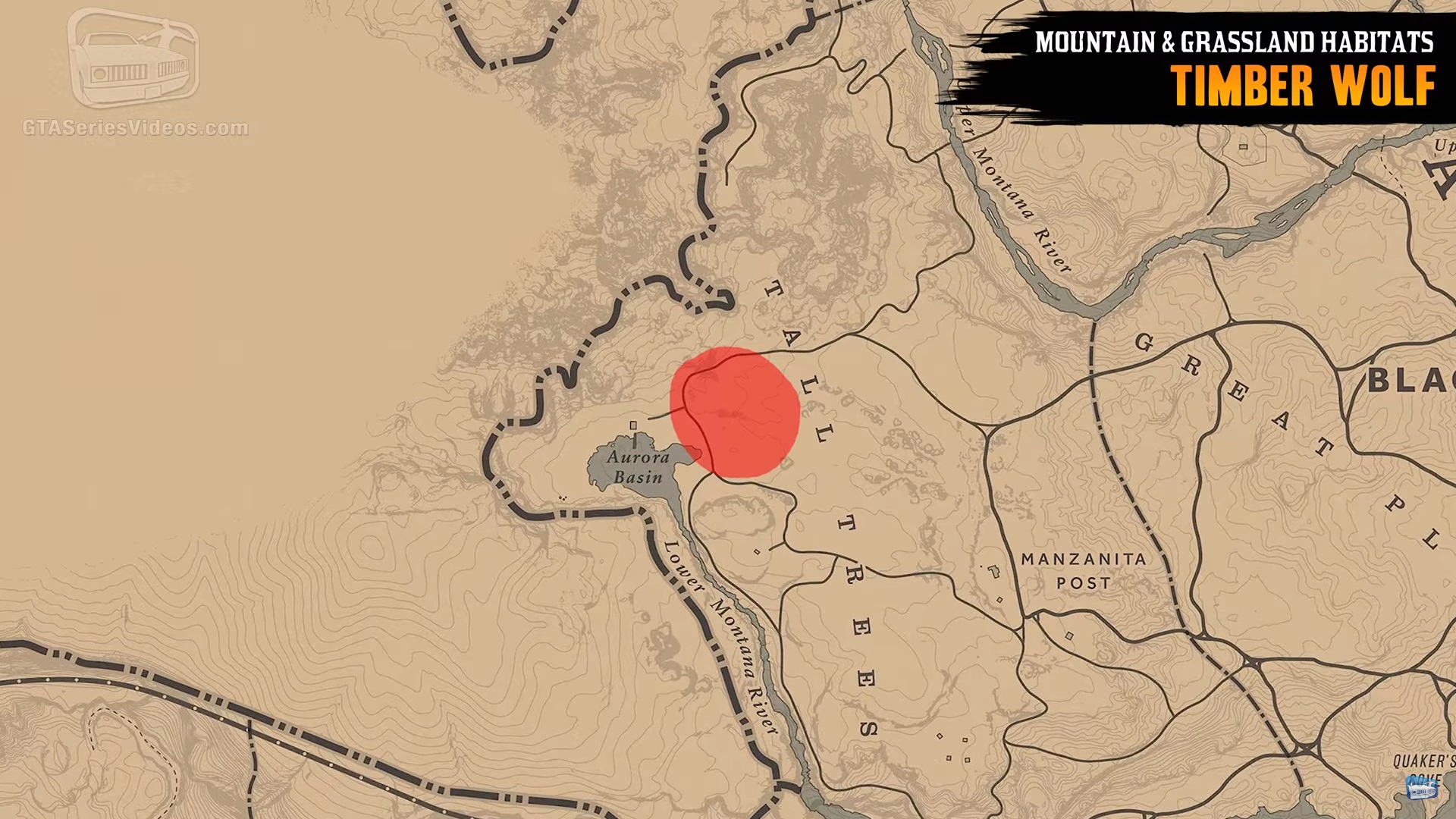 Местоположение всех обитателей гор и лугов в Red Dead Online