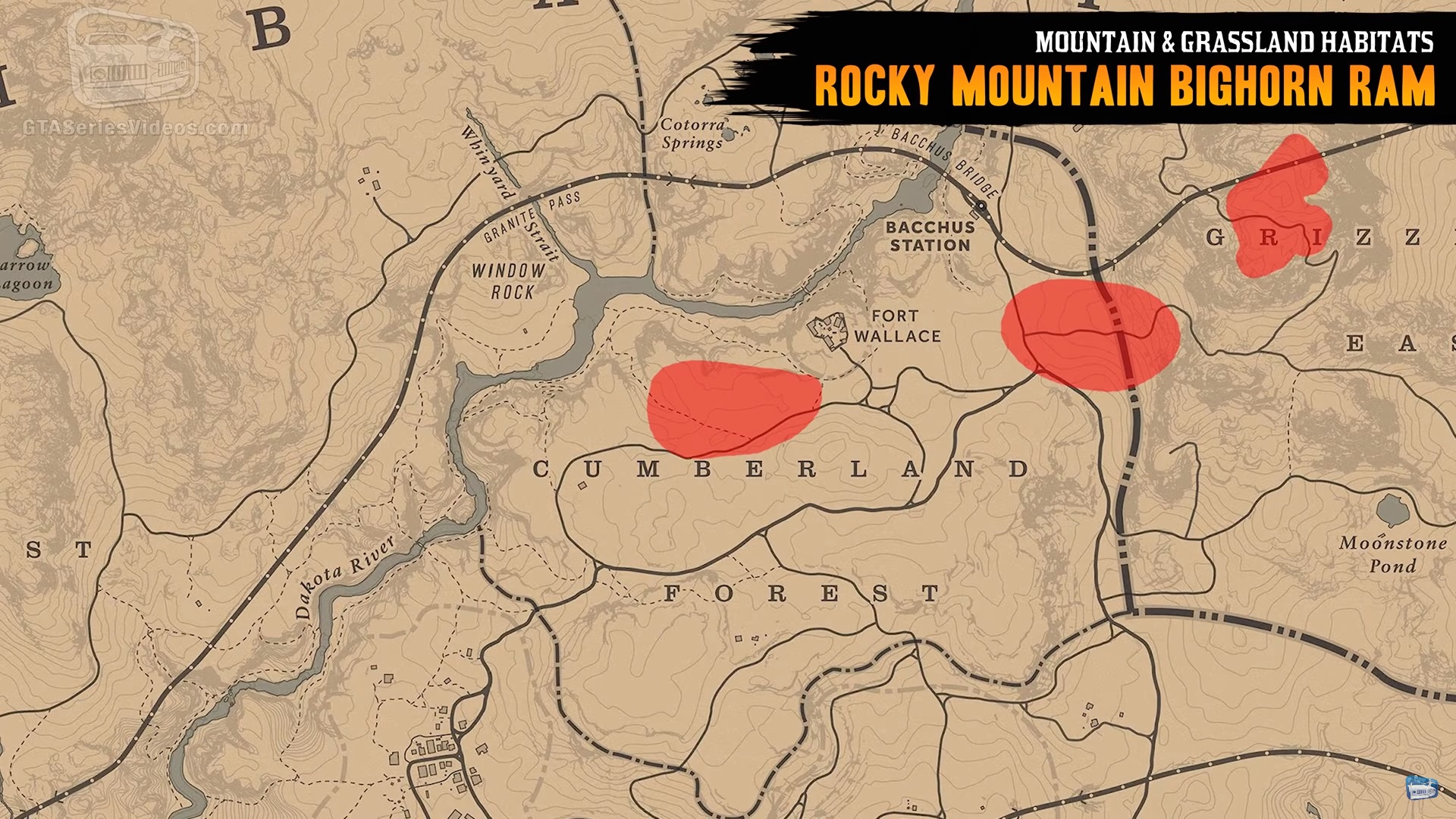 Местоположение всех обитателей гор и лугов в Red Dead Online