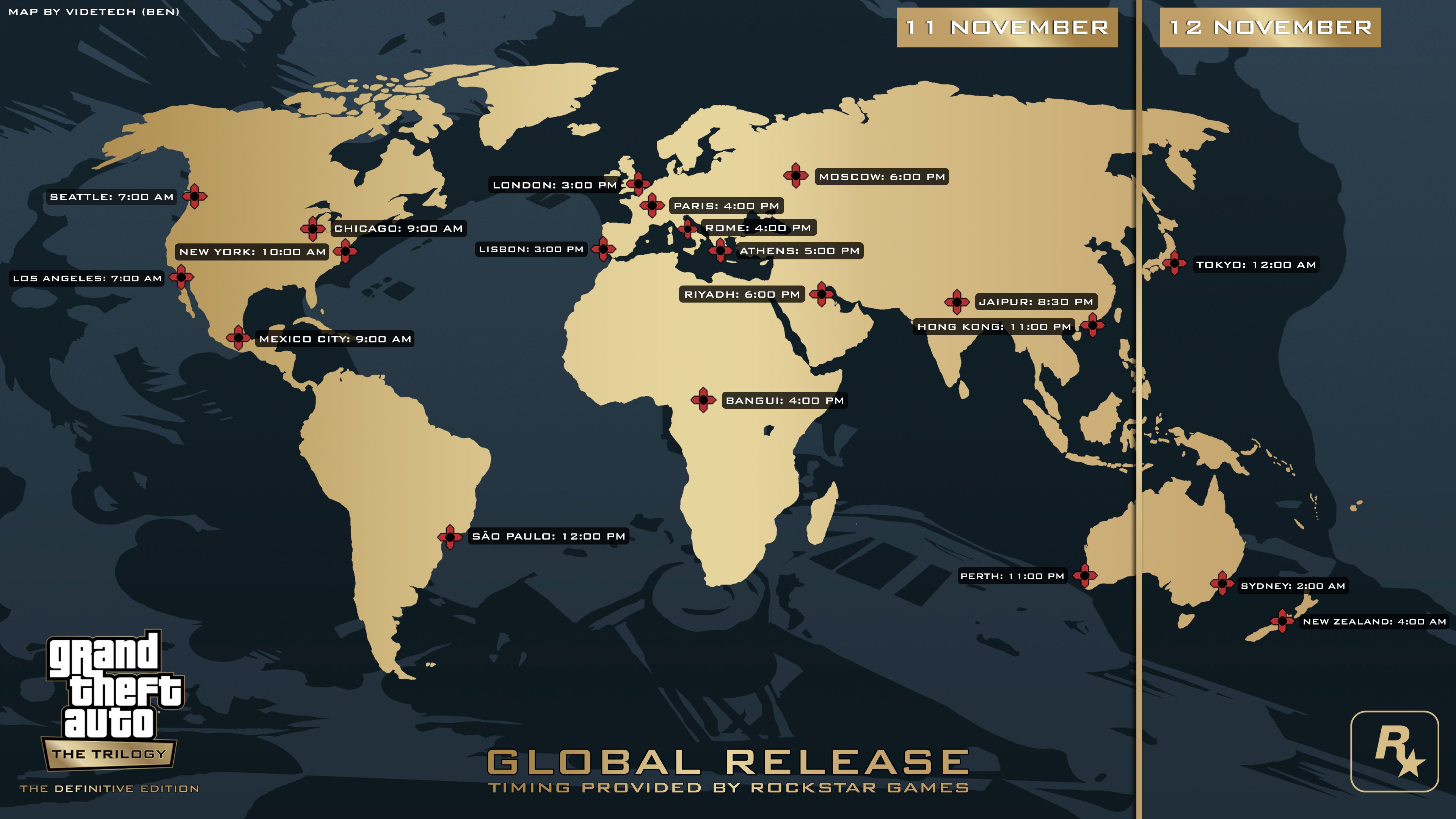 GTA Trilogy Definitive Edition now available worldwide RockstarINTEL