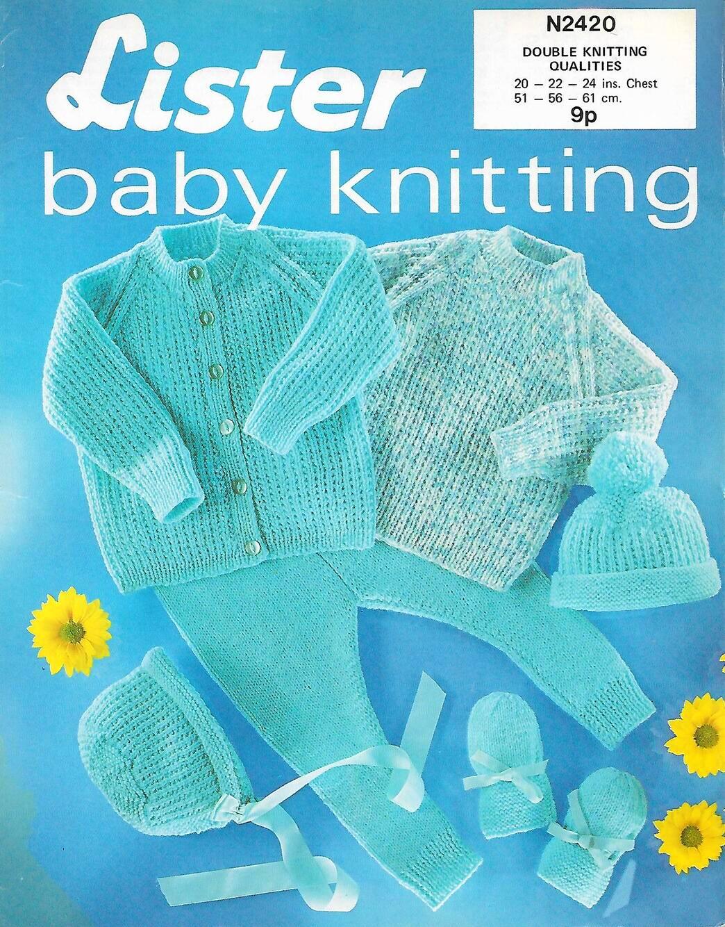 LISTER 2420 VINTAGE KNITTING PATTERN Rock The Cradle Patterns