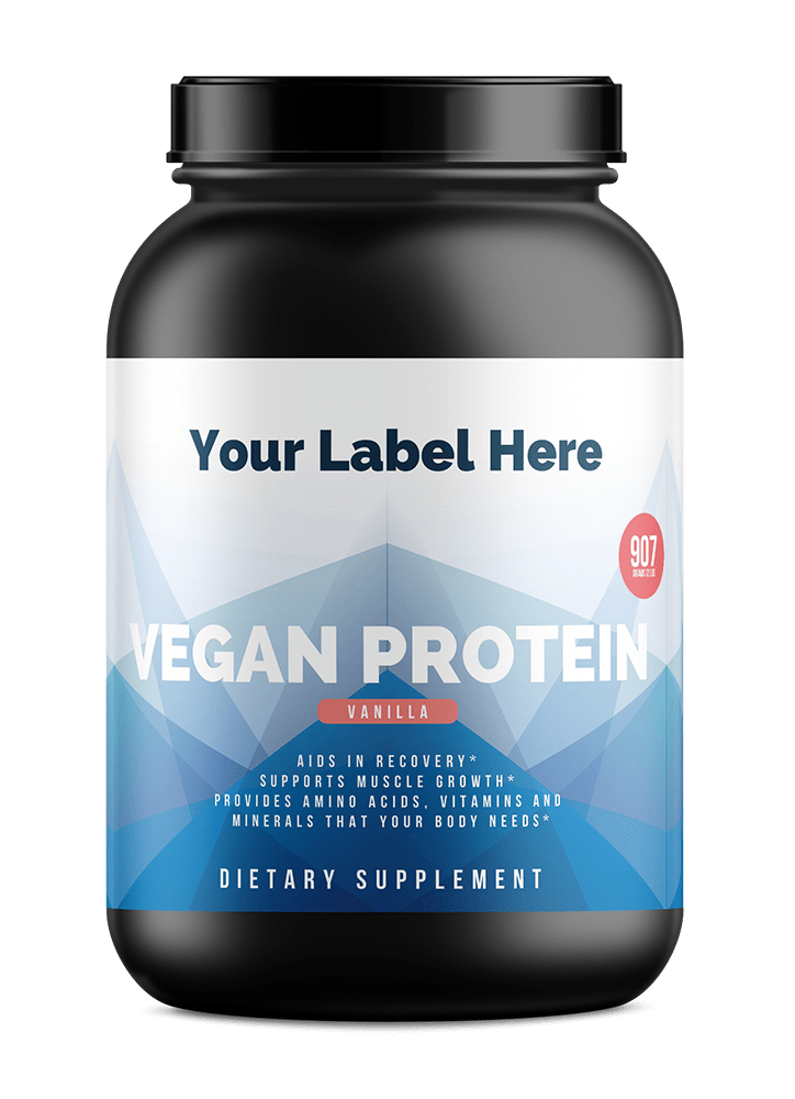 2lb Vegan Protein Vanilla 28 servings Rocktomic Store