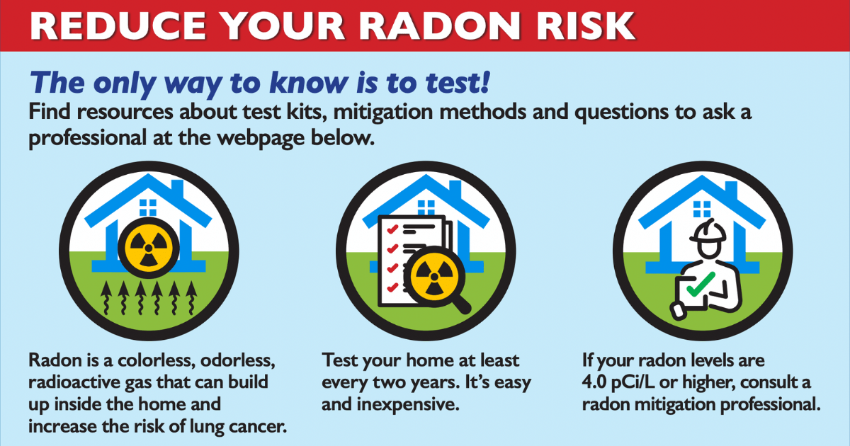 City to Give Away Radon Test Kits for National Radon Action Month