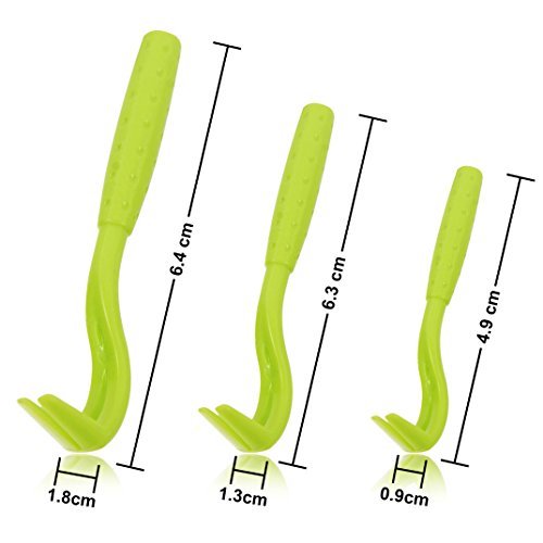 Tick Removal Tool, 3 Pack, Green Plastic Rockwest Training