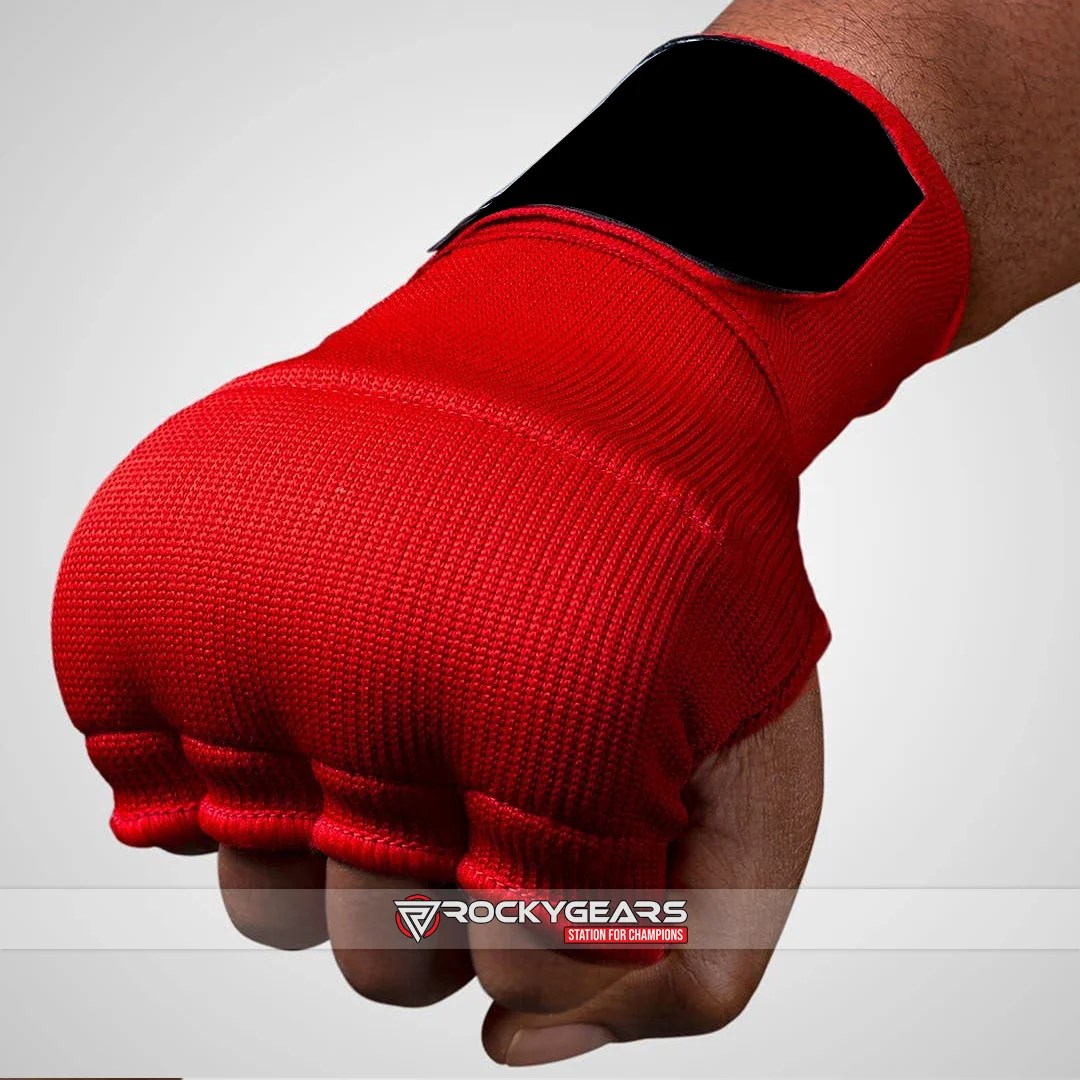 Personalized Red Quick Gel Hand Wraps RockyGears FREE SHIPPING