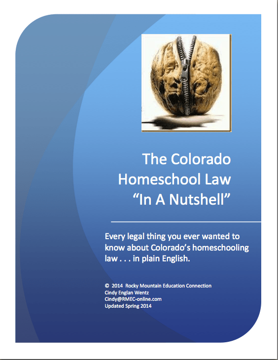 Colorado Homeschool Law In A Nutshell Rocky Mountain Education Connection