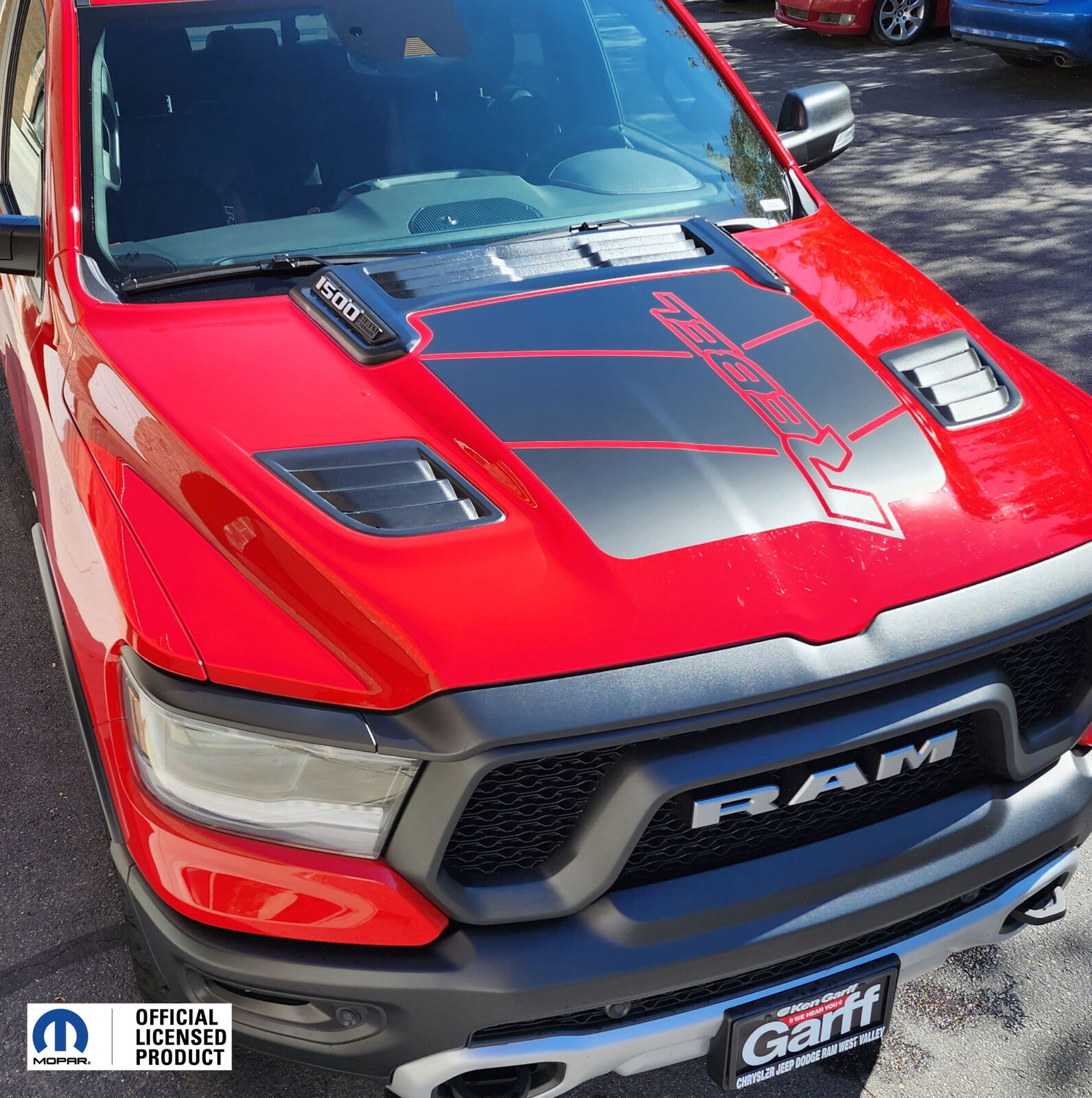 20192024 Dodge Ram Rebel Hood Graphics Vinyl Decals Stickers V2 Mopar