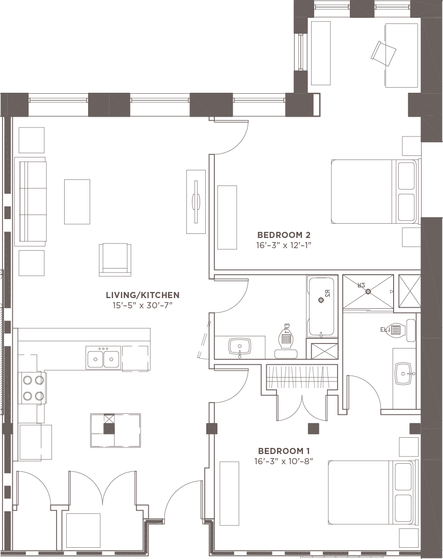 2 Bedroom Studios Rocky Mount Mills