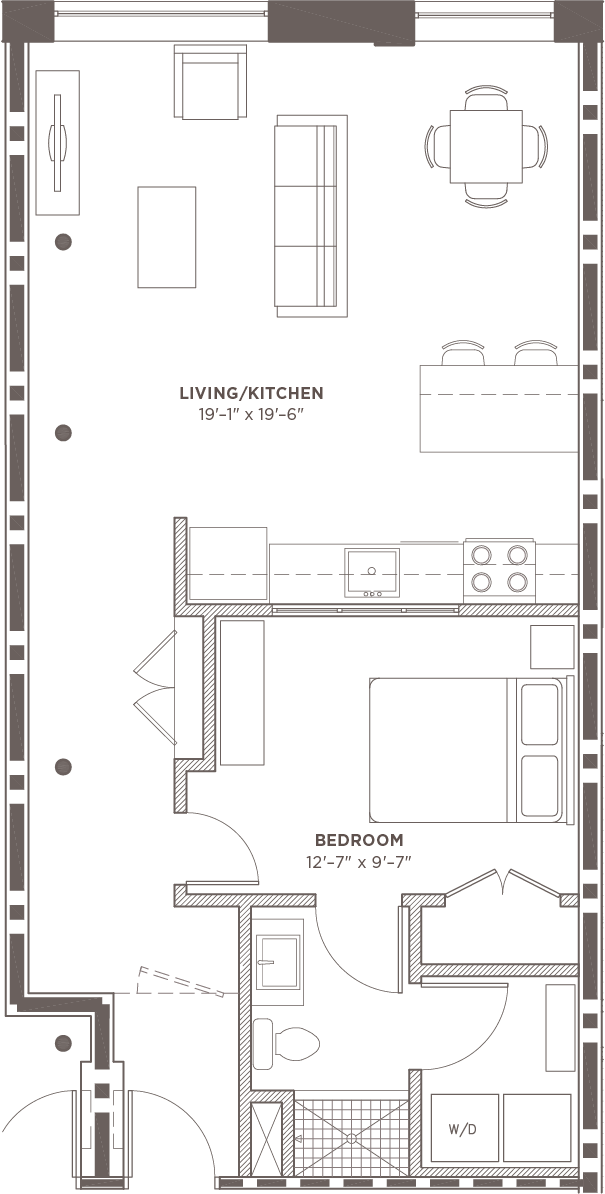 1 Bedroom Studios Rocky Mount Mills