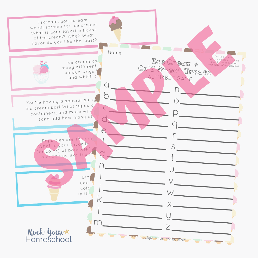 Ice Cream Unit Study Rock Your Homeschool