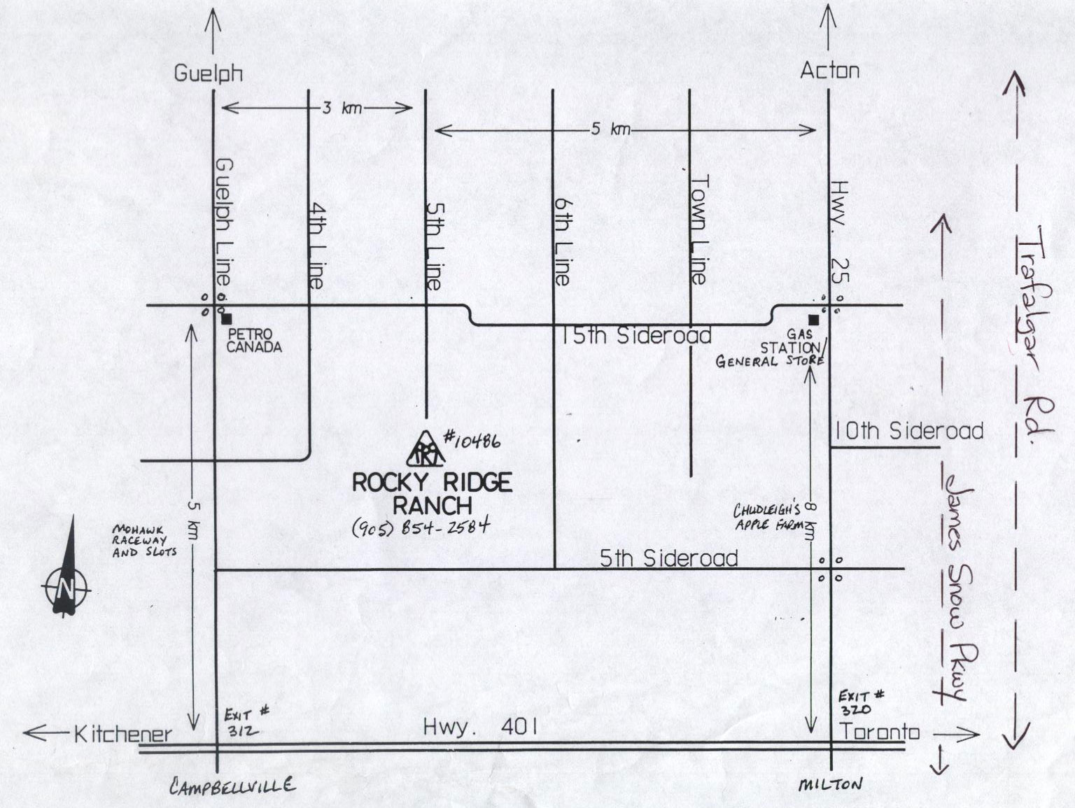 Map to Rocky Ridge Ranch Rocky Ridge Ranch