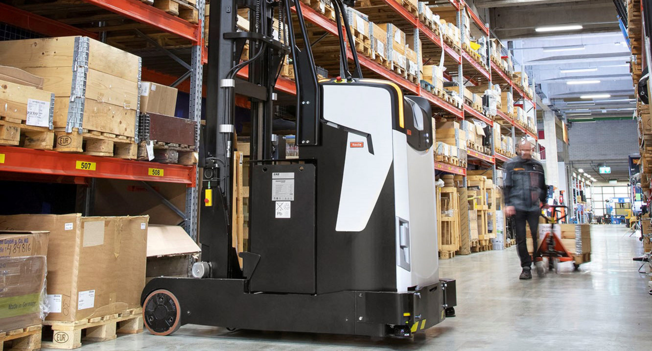 Automated AGV logistics and humans in harmony Rocla AGV