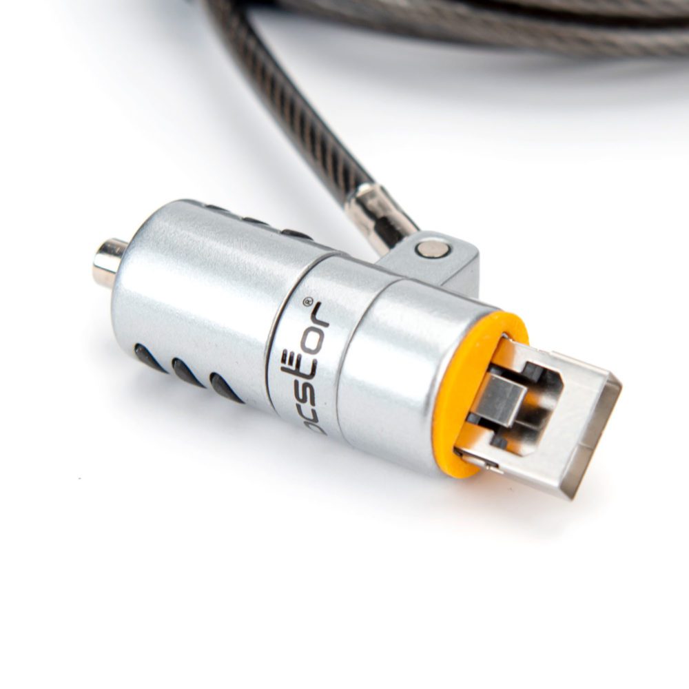 Rocstor Rocbolt Premium USB TypeA Security Cable Keyed Lock