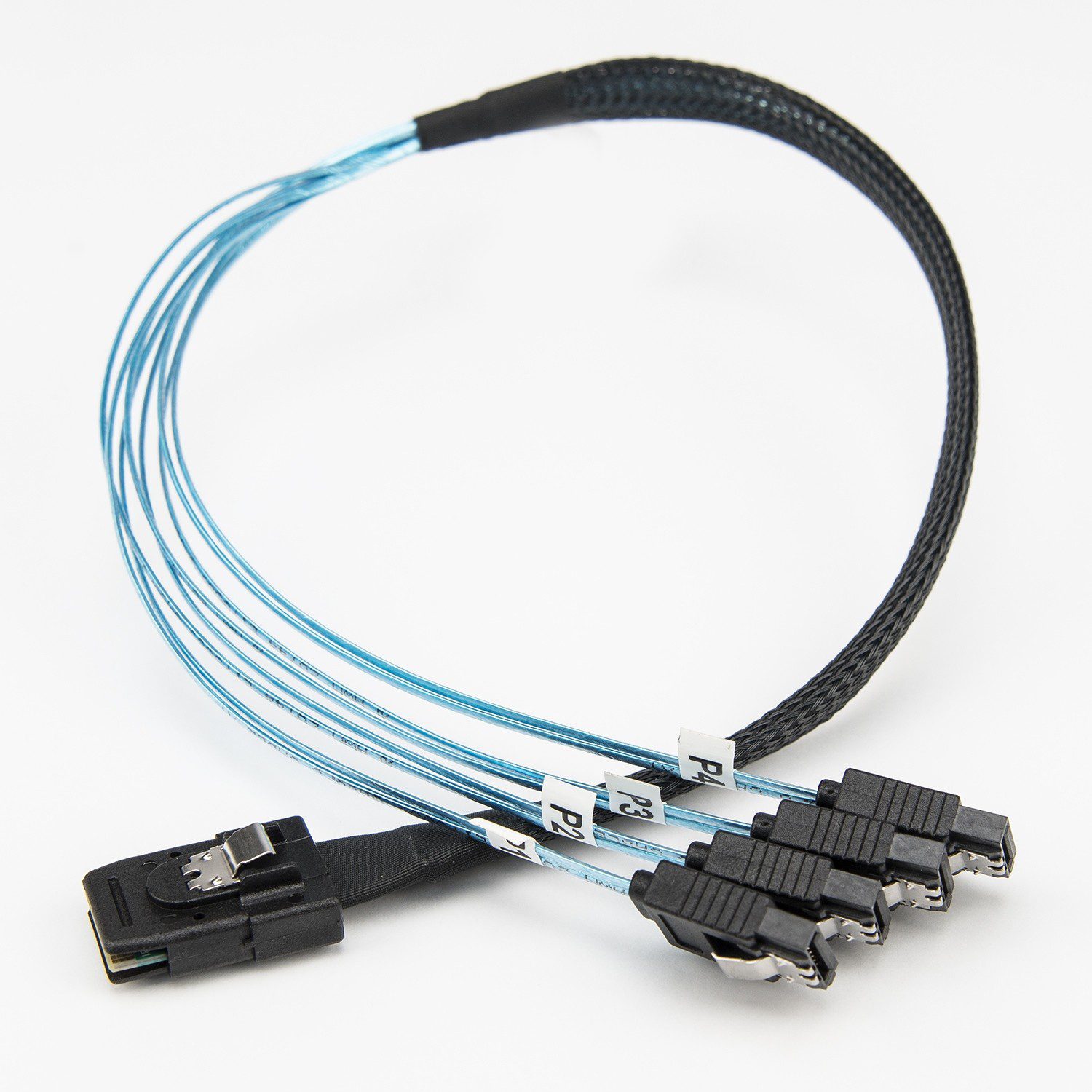 Rocstor 20in/50cm Serial Attached SCSI SAS CableSFF8087 to 4x SATA