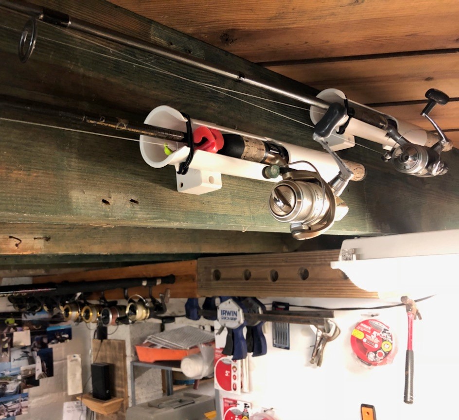 ROD HOLDER & MOUNT WHITE fishing rod holder mount fly rod holder