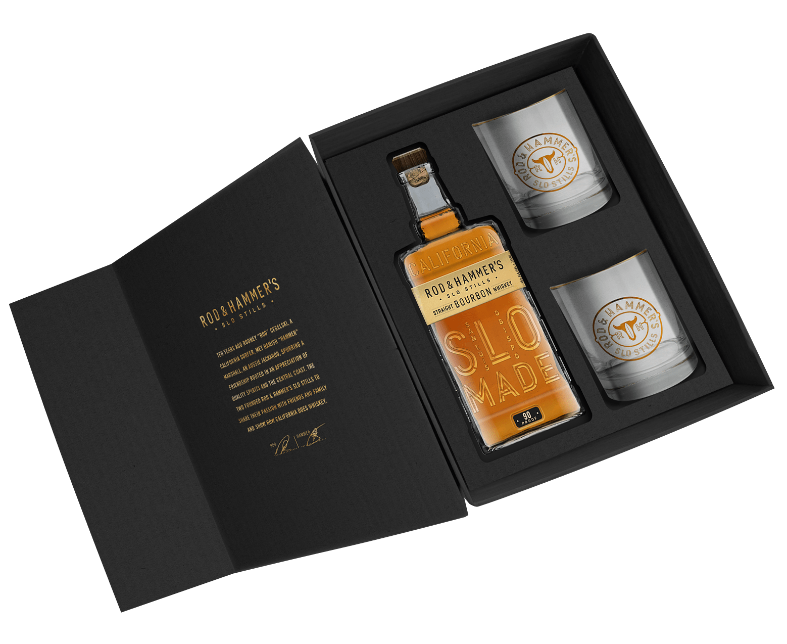 Straight Bourbon Gift Box Rod & Hammer's California Whiskey