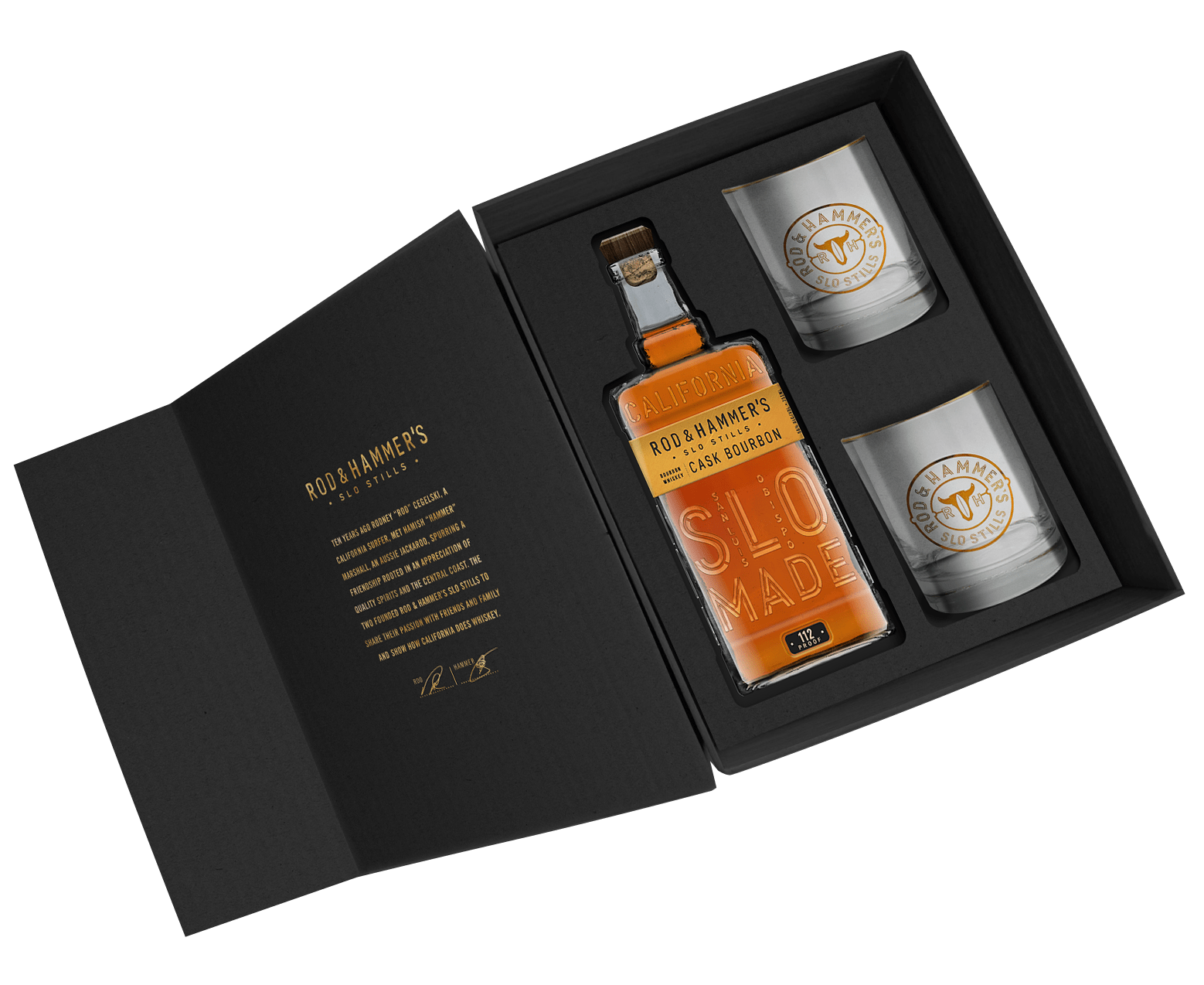 Cask Bourbon Gift Box Rod & Hammer's California Whiskey