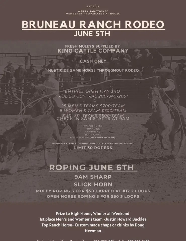 Bruneau Ranch Rodeo 2024 Bruneau ID Bruneau Ranch Rodeo