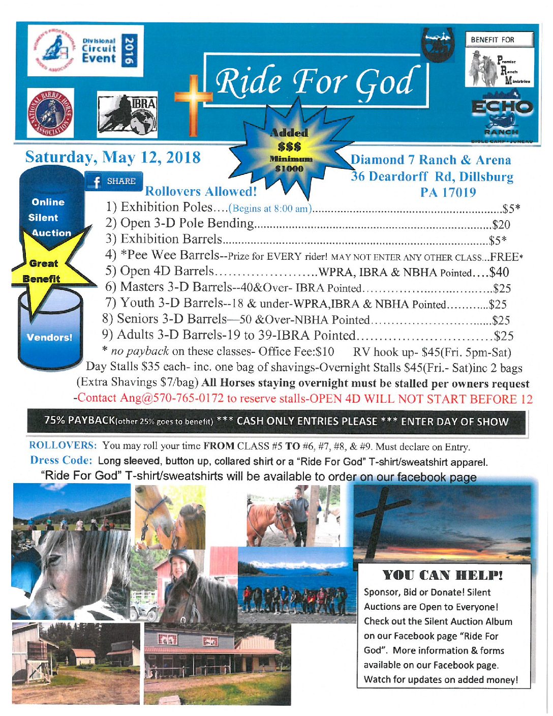 Dillsburg Ride for God Barrel Racing Keystone Horse Center LLC