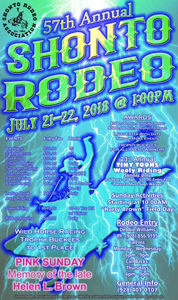 Shonto Rodeo 2024 Shonto AZ Shonto Rodeo Association