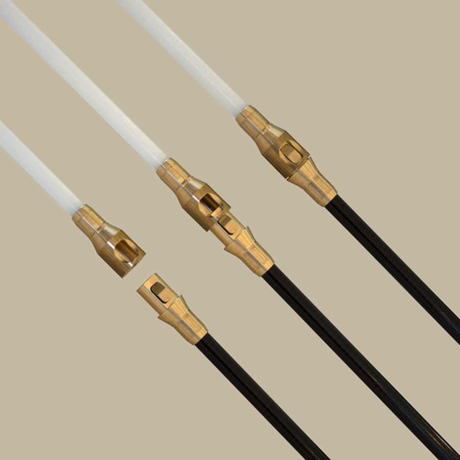 1M x 10mm Mini Click chimney cleaning rod Rodtech USA