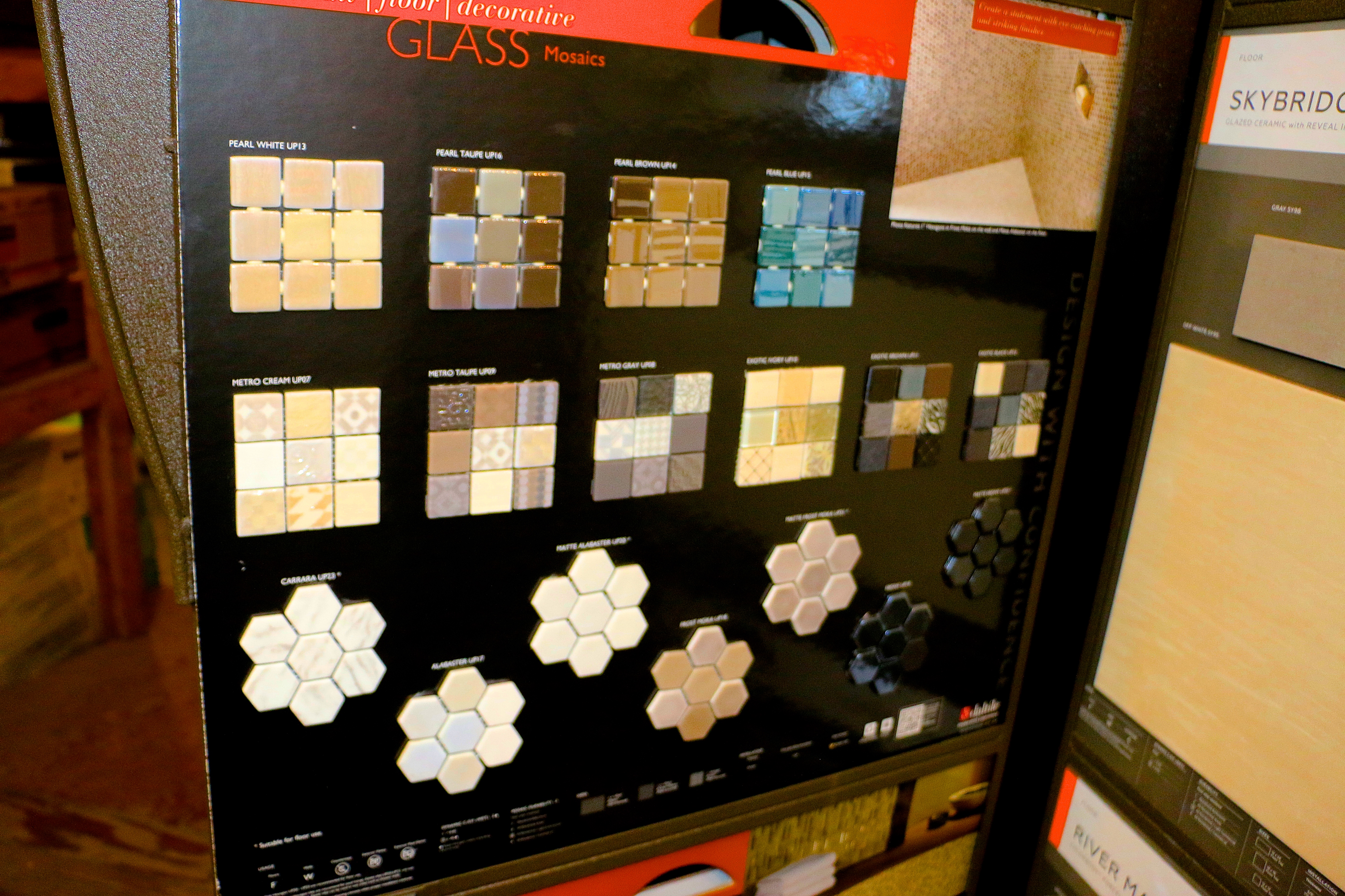 Glass Tile Samples by Daltile Roe Lumber