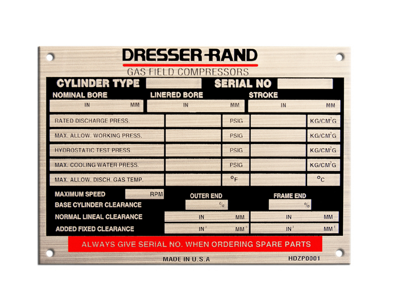 Stainless Steel Nameplates