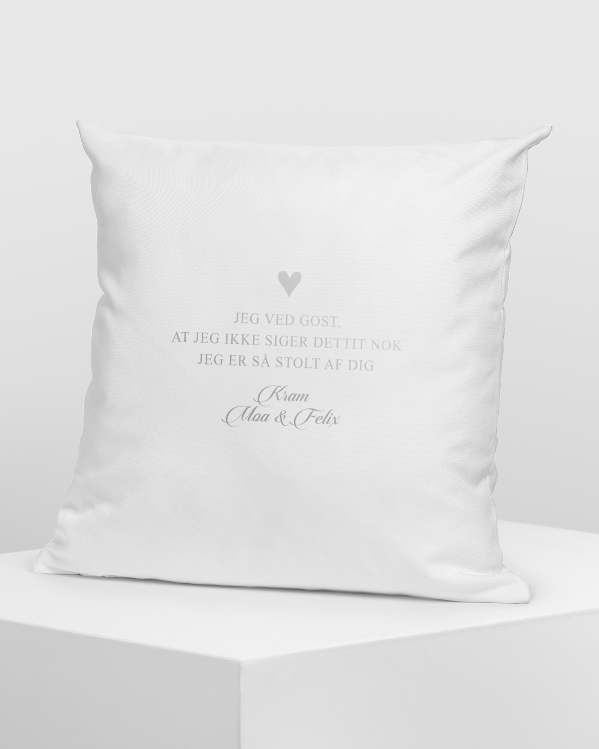 Pudebetræk med navn Kram Gaver til ham Rofa.dk