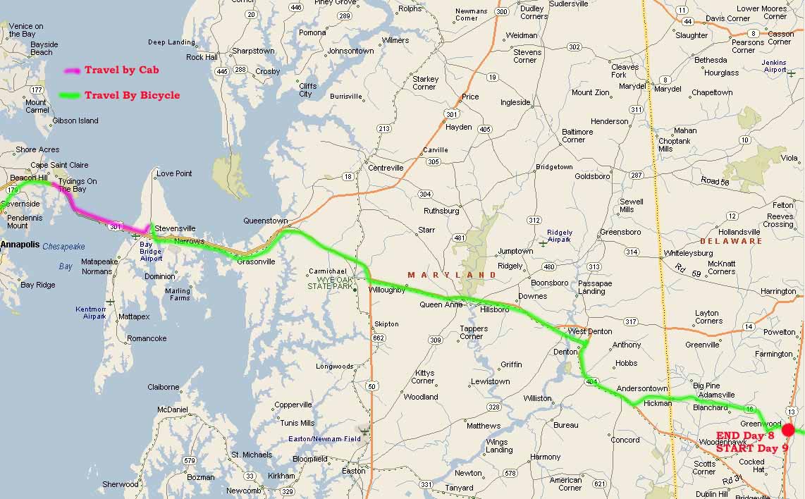 Biking from Boston MA to Washington DC