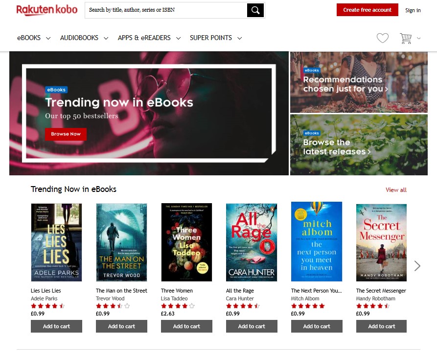 Over a quarter of Kobo book sales worldwide are for indie authors