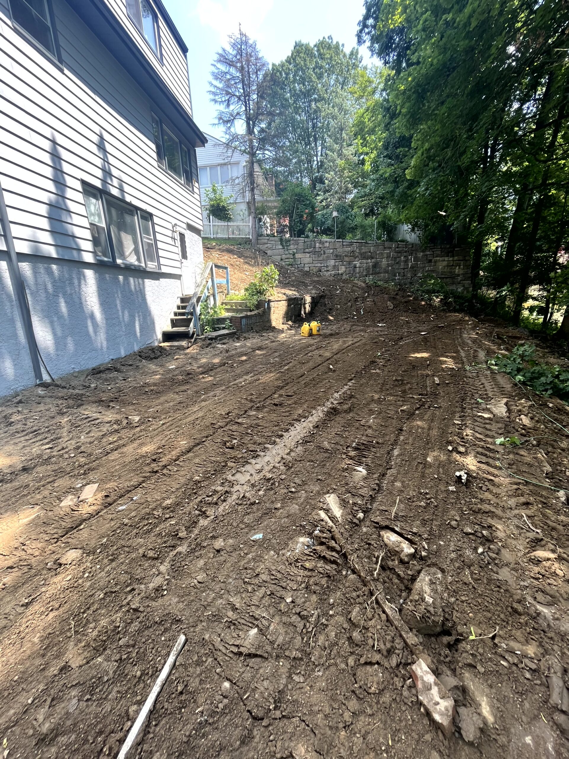Yard Leveling & Redesign Westchester County Pool