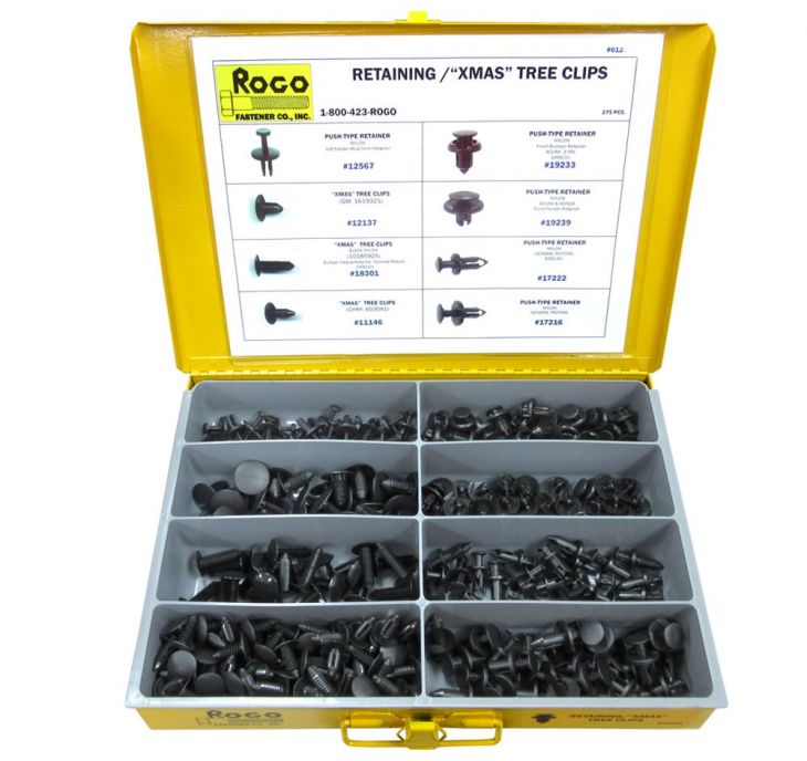 Retaining/"Xmas" Tree Clips Rogo Fastener Co., Inc.
