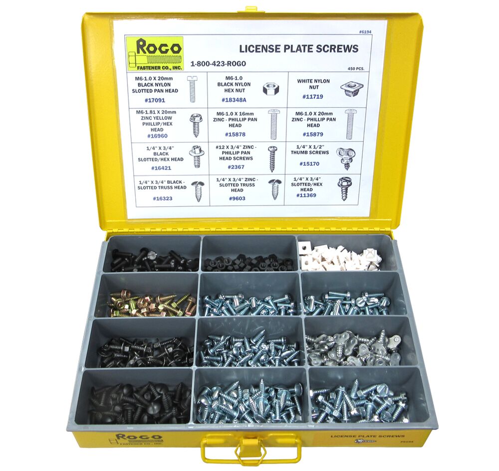 Rogo Fastener Co., Inc. License Plate Fasteners